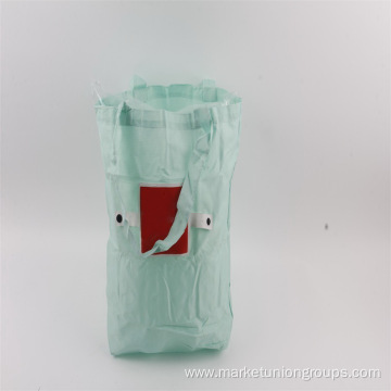 2021 hot sale new portable foldable fashion environmentally friendly polyester shopping bag